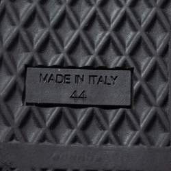 مملوكة مسبقًا Giuseppe Zanotti Black Leather Metal Chain Embellished London Lindos High Top Sneakers Size 44