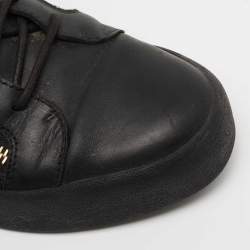 Pre Owned Giuseppe Zanotti Black Leather High Top Sneakers Size 42