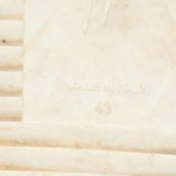 Pre Owned Giuseppe Zanotti Grey Croc Embossed Leather Kriss High Top Sneakers Size 43