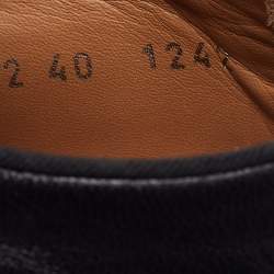 مملوكة مسبقًا Giuseppe Zanotti Black Leather Zip Detail Sneakers Size 40