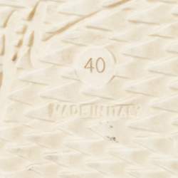 مملوكة مسبقًا Giuseppe Zanotti White Leather Urchin Low Top Sneakers Size 40