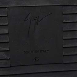 Pre Owned Giuseppe Zanotti Black/Gold Low Top Sneakers Size 43