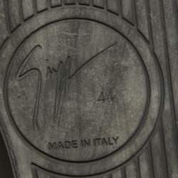 مملوكة مسبقًا Giuseppe Zanotti Black Matte Leather High Top Sneakers 44