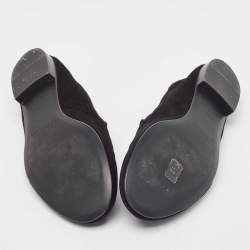 Giuseppe Zanotti Black Suede Kevin Smoking Slippers Size 44