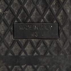 Pre Owned Giuseppe Zanotti Black Suede and Leather Crystal Embellished Eve Slip On Sneakers Size 43