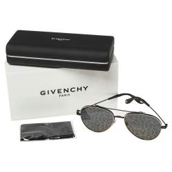 Pre Owned Givenchy Black/Gold GV7057/S Nude Aviator Sunglasses