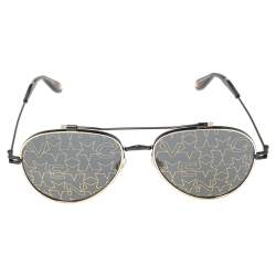 Pre Owned Givenchy Black/Gold GV7057/S Nude Aviator Sunglasses
