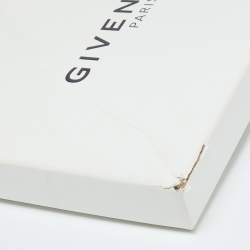 Givenchy Tri Color Leather Reverse Logo Flat Zip Pouch