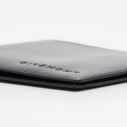 Givenchy Black Glossy Leather Bifold Compact Wallet