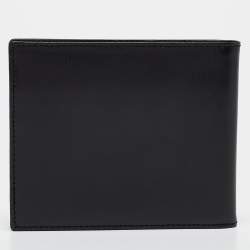 Givenchy Black Glossy Leather Bifold Compact Wallet