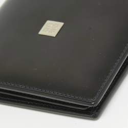 Givenchy Black Glossy Leather Logo Bifold Wallet