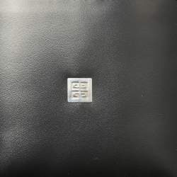 Givenchy Black Glossy Leather Logo Bifold Wallet