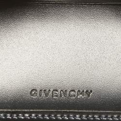 Givenchy Black Glossy Leather Logo Bifold Wallet