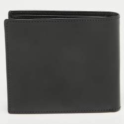 Givenchy Black Glossy Leather Logo Bifold Wallet