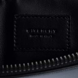 Givenchy Black Coated Canvas Large 4G Wrist Strap Pouch