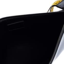 Givenchy Black Coated Canvas Large 4G Wrist Strap Pouch