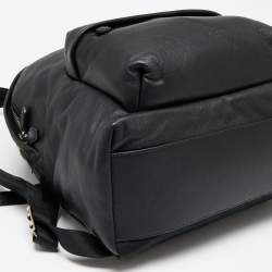 Pre Owned Givenchy Black Leather Star Backpack