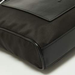 Givenchy Deep Green/Black Nylon and Leather Messenger Bag