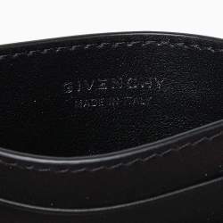 Givenchy Black Leather Logo Card Holder