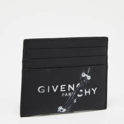 Givenchy Black Leather Logo Card Holder