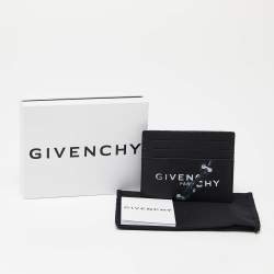 Givenchy Black Leather Logo Card Holder