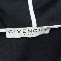 Givenchy Black Contrast Trim Synthetic Oversized Raincoat M