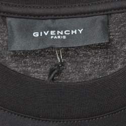Pre Owned Givenchy Black HDG Print Cotton T-Shirt S