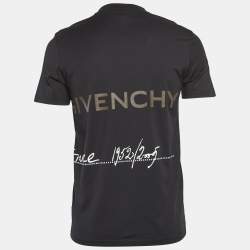 Pre Owned Givenchy Black HDG Print Cotton T-Shirt S