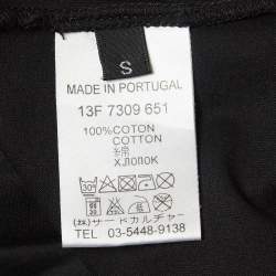 Pre Owned Givenchy Black HDG Print Cotton T-Shirt S