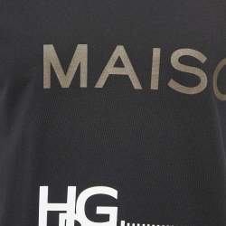 Pre Owned Givenchy Black HDG Print Cotton T-Shirt S