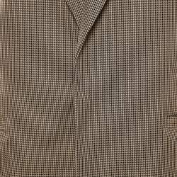 Givenchy Brown Houndstooth Single Breasted Blazer S