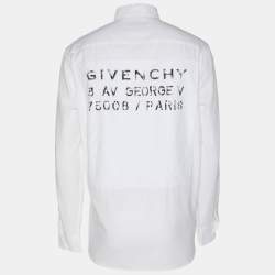 Givenchy White Cotton Button Front Shirt L
