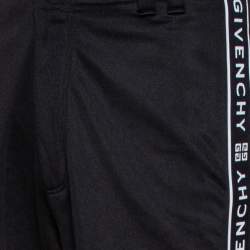 Pre Owned Givenchy Black Side Logo Tape Detail Jogging Pants XL