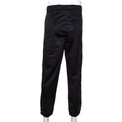 Pre Owned Givenchy Black Side Logo Tape Detail Jogging Pants XL