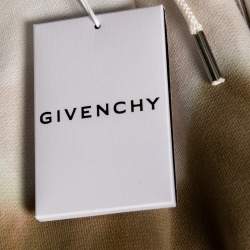 Givenchy White Tie-Dye Heart Printed Cotton Knit Oversized Hoodie S