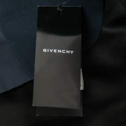 Pre Owned Givenchy Navy Blue Cotton Contrast Single-Breasted Blazer XL