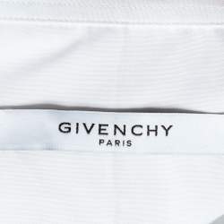 Givenchy White Cotton Crystal Button Shirt M