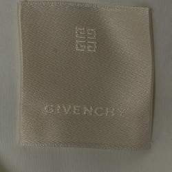 Pre Owned Givenchy White Logo Printed Cotton Standard Fit T-Shirt L