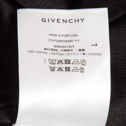 Pre Owned Givenchy Black Jacquard Cotton Long Sleeve Shirt XXL