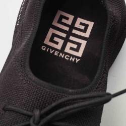 Givenchy Black Knit Fabric TK-360 Low Top Sneakers Size 39.5
