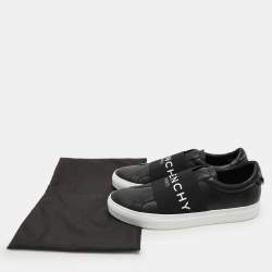 Givenchy Black Leather Urban Street Slip On Sneakers Size 41