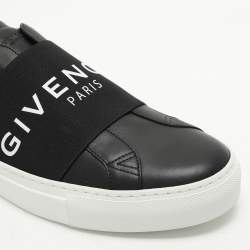 Givenchy Black Leather Urban Street Slip On Sneakers Size 41
