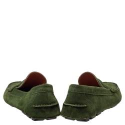 Givenchy Green Suede Slip On Loafers Size 41.5