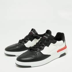 Givenchy White/Black  Leather Runner Lace-Up Sneakers Size 43