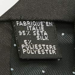 Pre Owned Givenchy Black Patterned Silk Tie