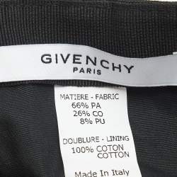 Pre Owned Givenchy Paris Black Logo Canvas Floral Embroidered Cap