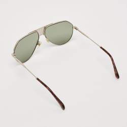 Pre Owned Givenchy Green/Brown GV 7137/S Aviator Sunglasses