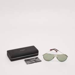 Pre Owned Givenchy Green/Brown GV 7137/S Aviator Sunglasses