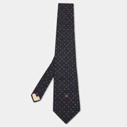 مملوكة مسبقًا Givenchy Monsieur Vintage Printed Silk Tie