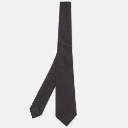 مملوكة مسبقًا Givenchy Black Silk Skinny Tie